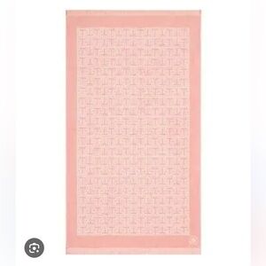 Tory Burch T Tile Pink Towel